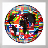 Flag Globe Poster (Vorne)