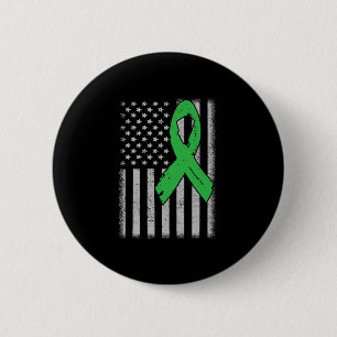 Flag Green Family Ribbon Nierenerkrankung Bewussts Button