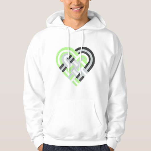 Flag Green Greve Black Hoodie (Vorderseite)