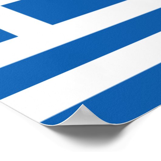 Flag Griechenland Poster (Ecke)