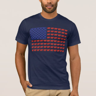 Flag Grizzly Bear USA T-Shirt