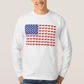 Flag Grizzly Bear USA T-Shirt
