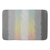 Flag Groovy Boho Trippy Abstrakt Demifluid Pride Badematte (Vorderseite)