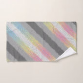 Flag Groovy Boho Trippy Abstrakt Demifluid Pride Badhandtuch Set (Handtuch)