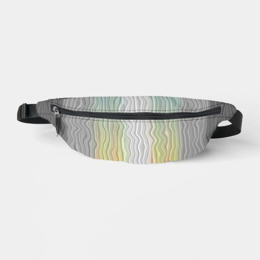 Flag Groovy Boho Trippy Abstrakt Demifluid Pride Bauchtasche (Vorderseite)