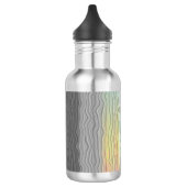 Flag Groovy Boho Trippy Abstrakt Demifluid Pride Edelstahlflasche (Links)