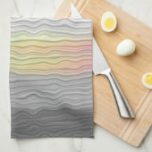 Flag Groovy Boho Trippy Abstrakt Demifluid Pride Geschirrtuch (Viertel Falte)