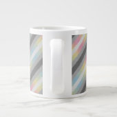Flag Groovy Boho Trippy Abstrakt Demifluid Pride Jumbo-Tasse (Rückseite)