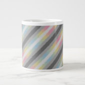 Flag Groovy Boho Trippy Abstrakt Demifluid Pride Jumbo-Tasse (Vorderseite)