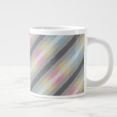 Flag Groovy Boho Trippy Abstrakt Demifluid Pride Jumbo-Tasse (Rechts)