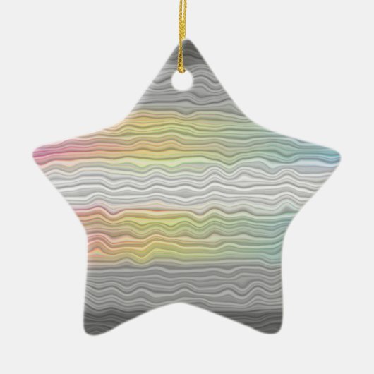 Flag Groovy Boho Trippy Abstrakt Demifluid Pride Keramik Ornament (Vorne)