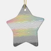 Flag Groovy Boho Trippy Abstrakt Demifluid Pride Keramik Ornament (Links)