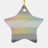 Flag Groovy Boho Trippy Abstrakt Demifluid Pride Keramik Ornament (Hinten)