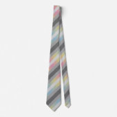 Flag Groovy Boho Trippy Abstrakt Demifluid Pride Krawatte (Vorderseite)