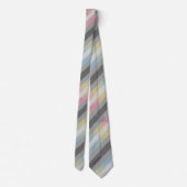 Flag Groovy Boho Trippy Abstrakt Demifluid Pride Krawatte (Rückseite)