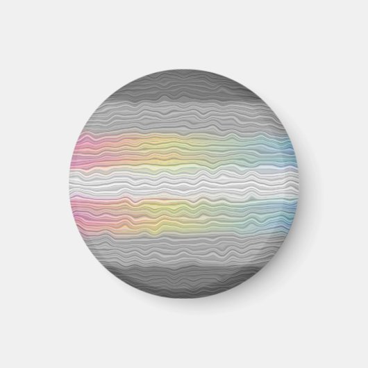 Flag Groovy Boho Trippy Abstrakt Demifluid Pride Magnet (Vorne)