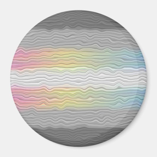 Flag Groovy Boho Trippy Abstrakt Demifluid Pride Magnet (Vorne)