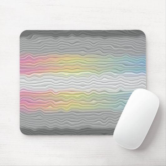 Flag Groovy Boho Trippy Abstrakt Demifluid Pride Mousepad (Mit Mouse)