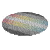Flag Groovy Boho Trippy Abstrakt Demifluid Pride Schneidebrett (Ecke)