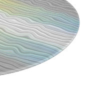 Flag Groovy Boho Trippy Abstrakt Demifluid Pride Schneidebrett (Ecke)