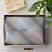Flag Groovy Boho Trippy Abstrakt Demifluid Pride Seidenpapier (Geschenk)