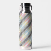 Flag Groovy Boho Trippy Abstrakt Demifluid Pride Trinkflasche (Rückseite)