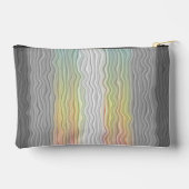 Flag Groovy Boho Trippy Abstrakt Demifluid Pride Zubehörtasche (Rückseite)