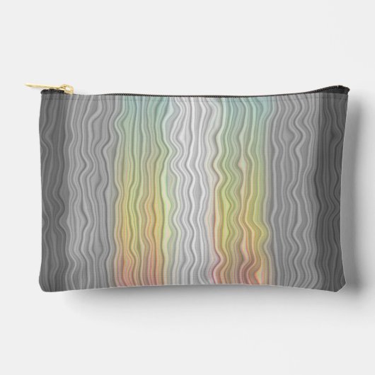 Flag Groovy Boho Trippy Abstrakt Demifluid Pride Zubehörtasche (Vorderseite)