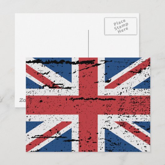 FLAG GROSSBRITANNIEN POSTKARTE (Vorne/Hinten)