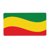 Flag Grün, Gold (Gelb) und Rot (Vorne)