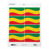 Flag Grün, Gold (Gelb) und Rot (Vorne)