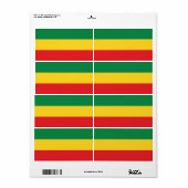 Flag Grün, Gold (Gelb) und Rot (Vorne)