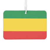 Flag Grün, Gold (Gelb) und Rot Autolufterfrischer (Rückseite)