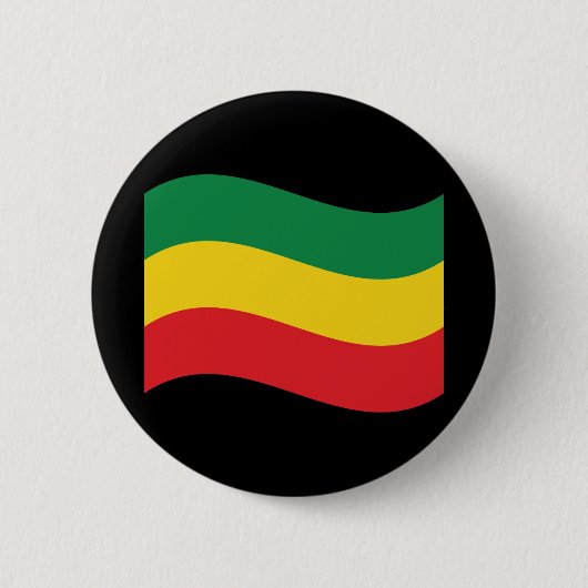 Flag Grün, Gold (Gelb) und Rot Button (Vorderseite)