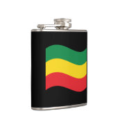 Flag Grün, Gold (Gelb) und Rot Flachmann (Rechts)