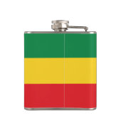 Flag Grün, Gold (Gelb) und Rot Flachmann (Rückseite)