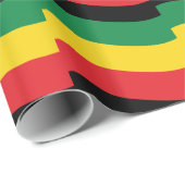 Flag Grün, Gold (Gelb) und Rot Geschenkpapier (Rolleneckpunkt)