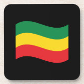 Flag Grün, Gold (Gelb) und Rot Getränkeuntersetzer (Vorderseite)