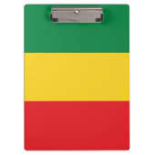 Flag Grün, Gold (Gelb) und Rot Klemmbrett (Vorderseite)