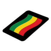 Flag Grün, Gold (Gelb) und Rot Magnet (Linke Seite)