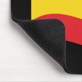 Flag Grün, Gold (Gelb) und Rot Mousepad (Ecke)