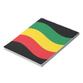 Flag Grün, Gold (Gelb) und Rot Notizblock (Rotiert)