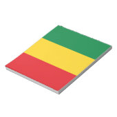 Flag Grün, Gold (Gelb) und Rot Notizblock (Rotiert)