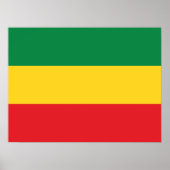 Flag Grün, Gold (Gelb) und Rot Poster (Vorne)