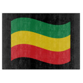 Flag Grün, Gold (Gelb) und Rot Schneidebrett (Vorderseite)