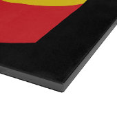 Flag Grün, Gold (Gelb) und Rot Schneidebrett (Ecke)