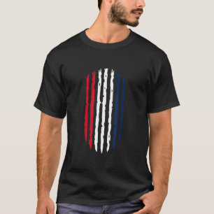 Flag Grunge Soccer Football Fran T-Shirt