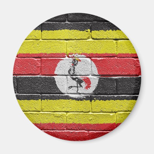 flag_grunge_wall_uganda magnet (Vorne)