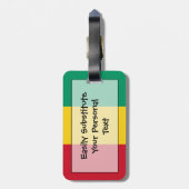Flag Guinea Easy ID Personal Gepäckanhänger (Rückseite vertikal)