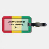 Flag Guinea Easy ID Personal Gepäckanhänger (Rückseite horizontal)